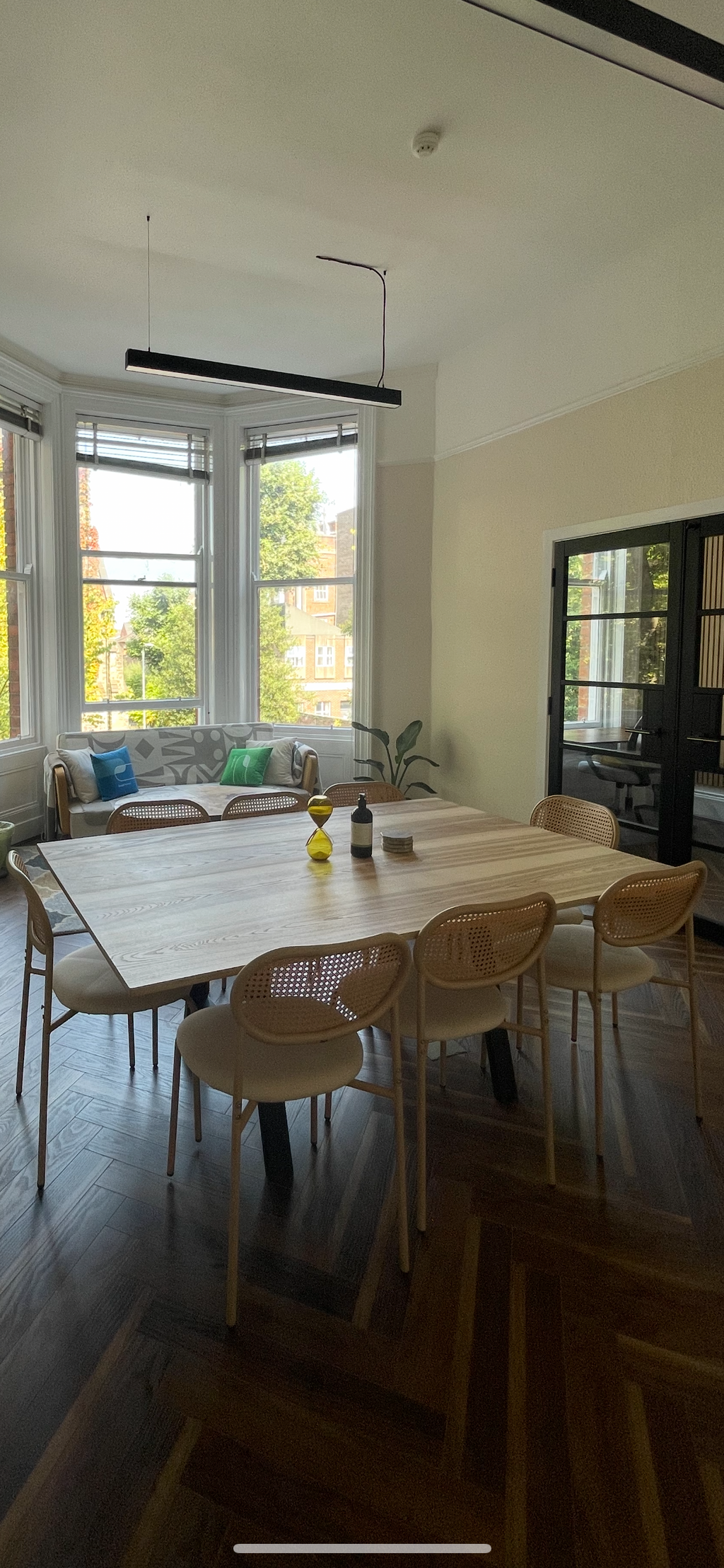 Live Edge Wood Resin Kitchen Dining Table