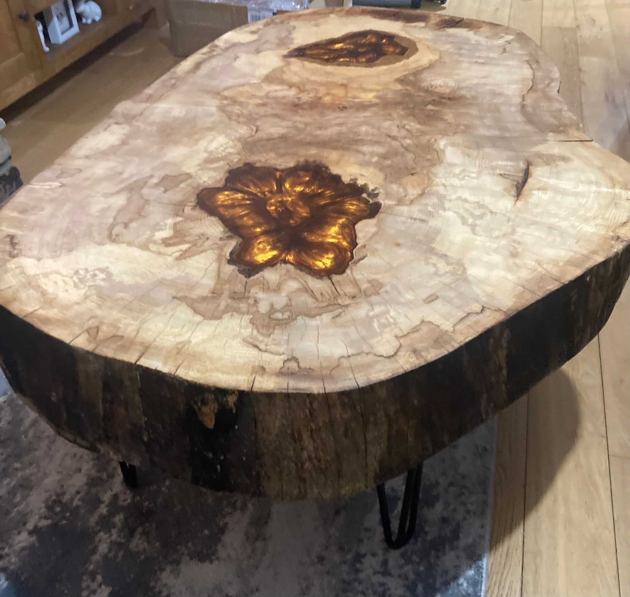 Wooden and Resin Coffee Tables